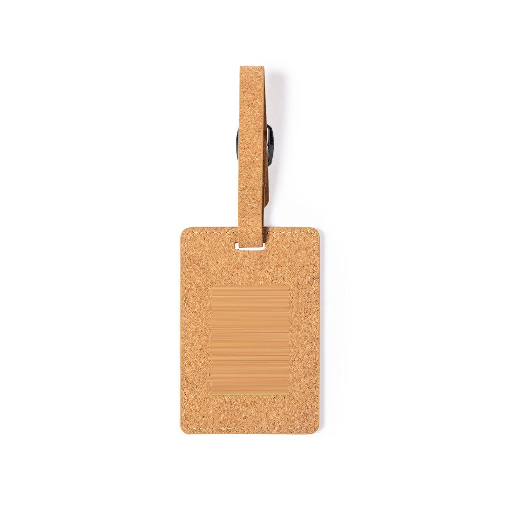 Bagage Label Dastin — drukvlak achterkant data