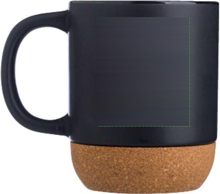 Mok Rosamund | Keramisch | Kurk bodem | 300 ml — drukvlak rechts van het oor
