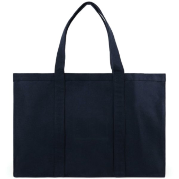 VINGA Hilo AWARE™ recycled canvas maxi draagtas — drukvlak artikel achterzijde