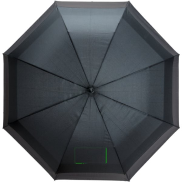 Swiss Peak AWARE™ 23" tot 27" uitschuifbare paraplu — drukvlak artikel voorzijde boven
