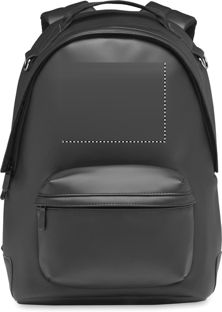 BAI BACKPACK - Laptop rugzak PU 15 inch — drukvlak voorzijde