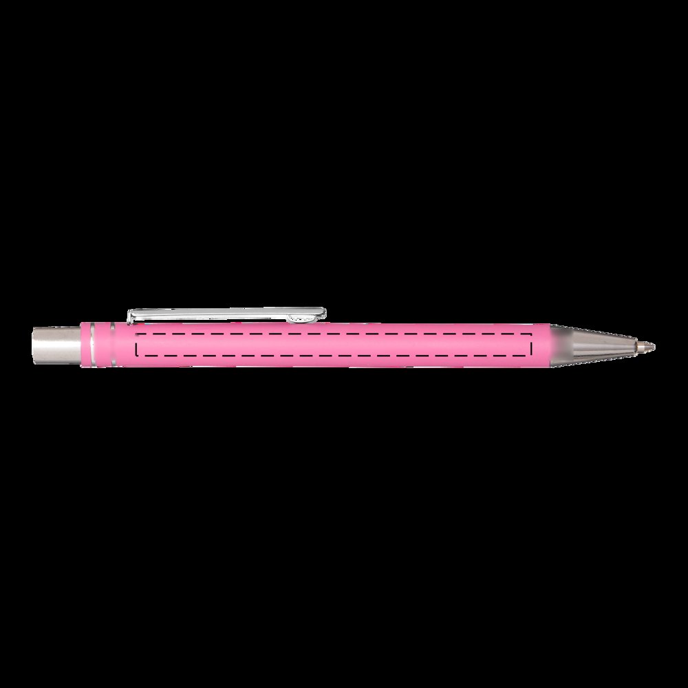 ANNY - Aluminium gelbalpen — drukvlak op de rechts zijde van de clip