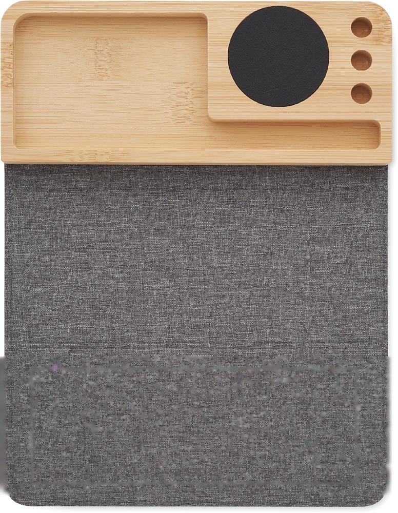 PANDU - Draadloze bamboe oplader 15W — drukvlak mousepad zijde 2