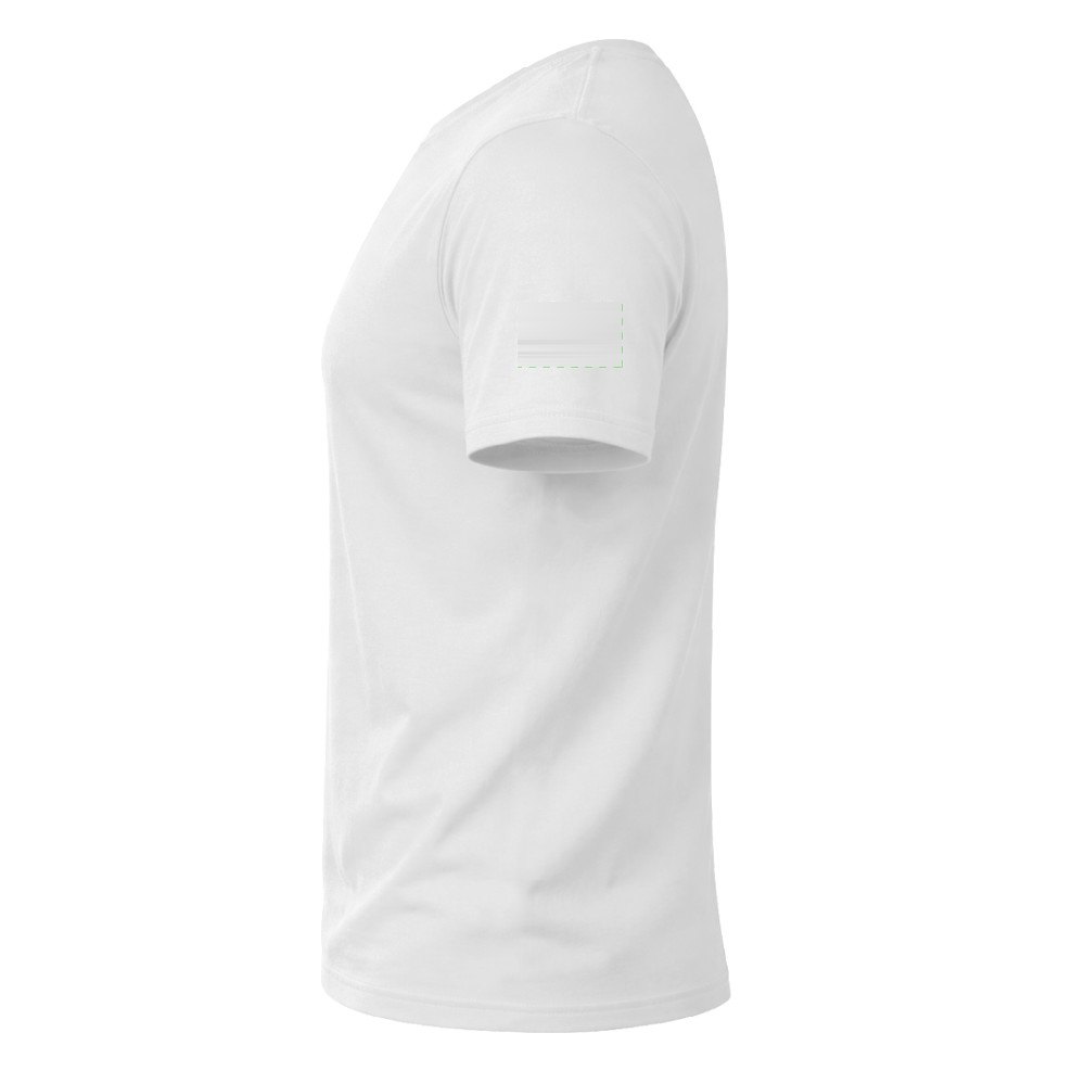 Volwassene Wit T-Shirt "keya" MC150 — drukvlak linker mouw