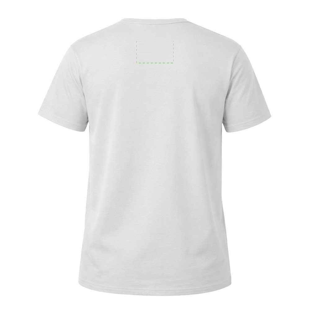 Volwassene Wit T-Shirt "keya" MC150 — drukvlak bovenrug