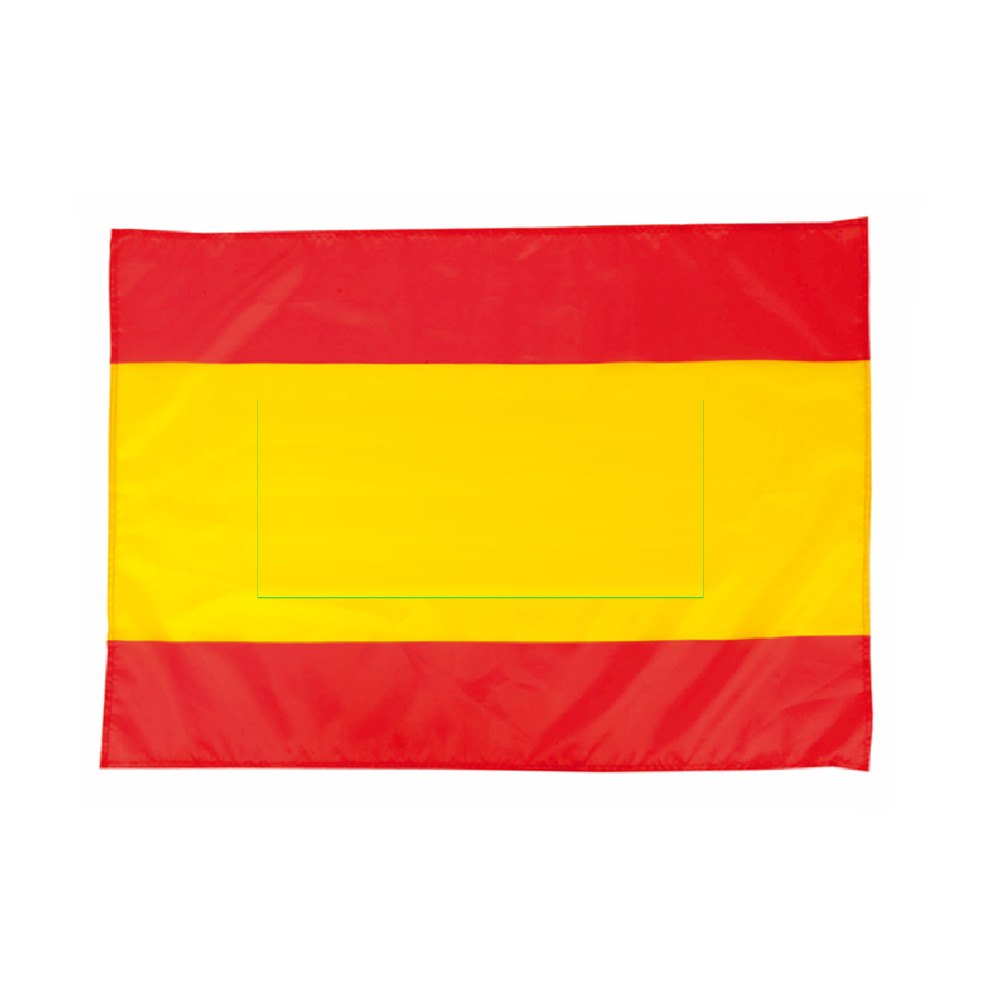 Vlag Caser — drukvlak op de gele vlag band
