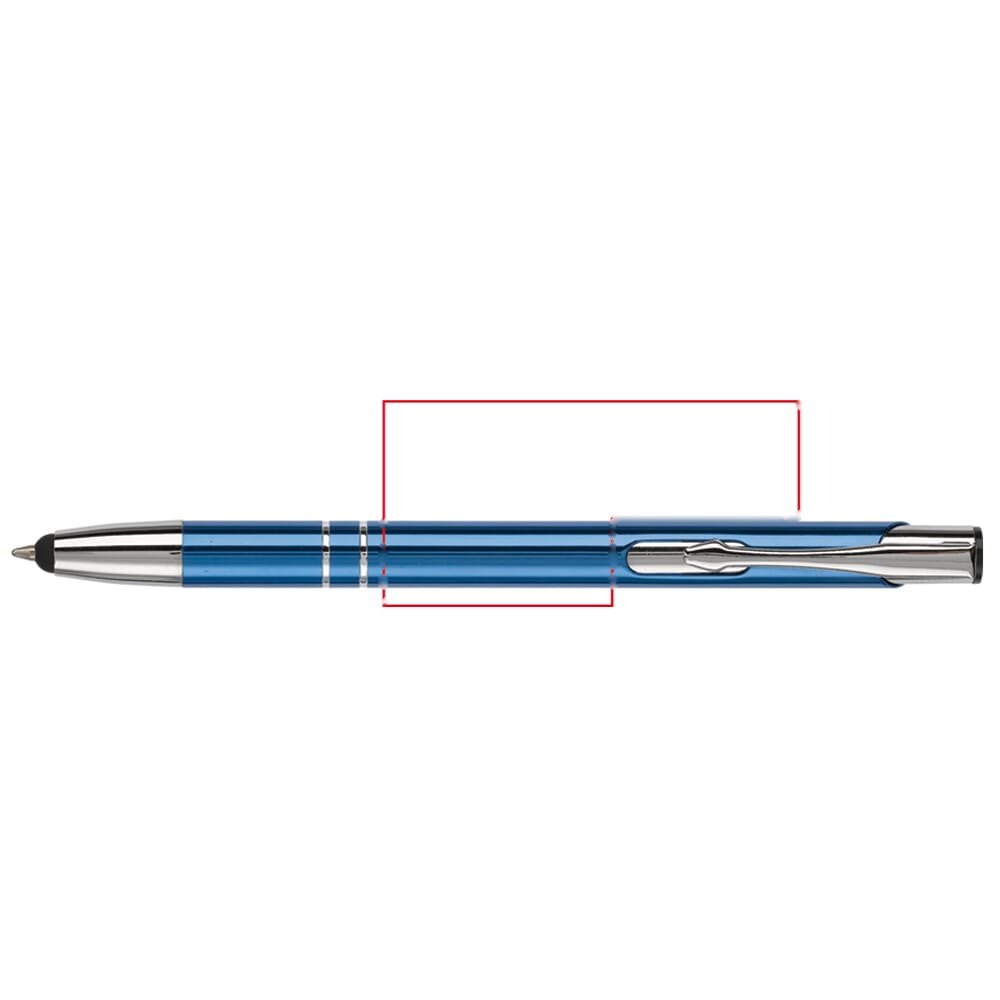 Balpen Alicante stylus metaal — drukvlak rondom 360 graden