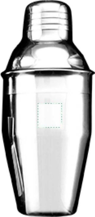 RVS cocktailset Natalina — drukvlak houder