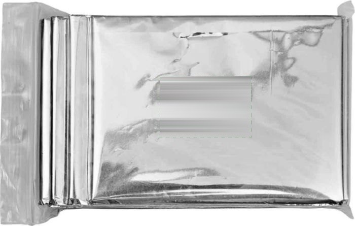 Aluminium isolatiedeken Cecilia — drukvlak etui