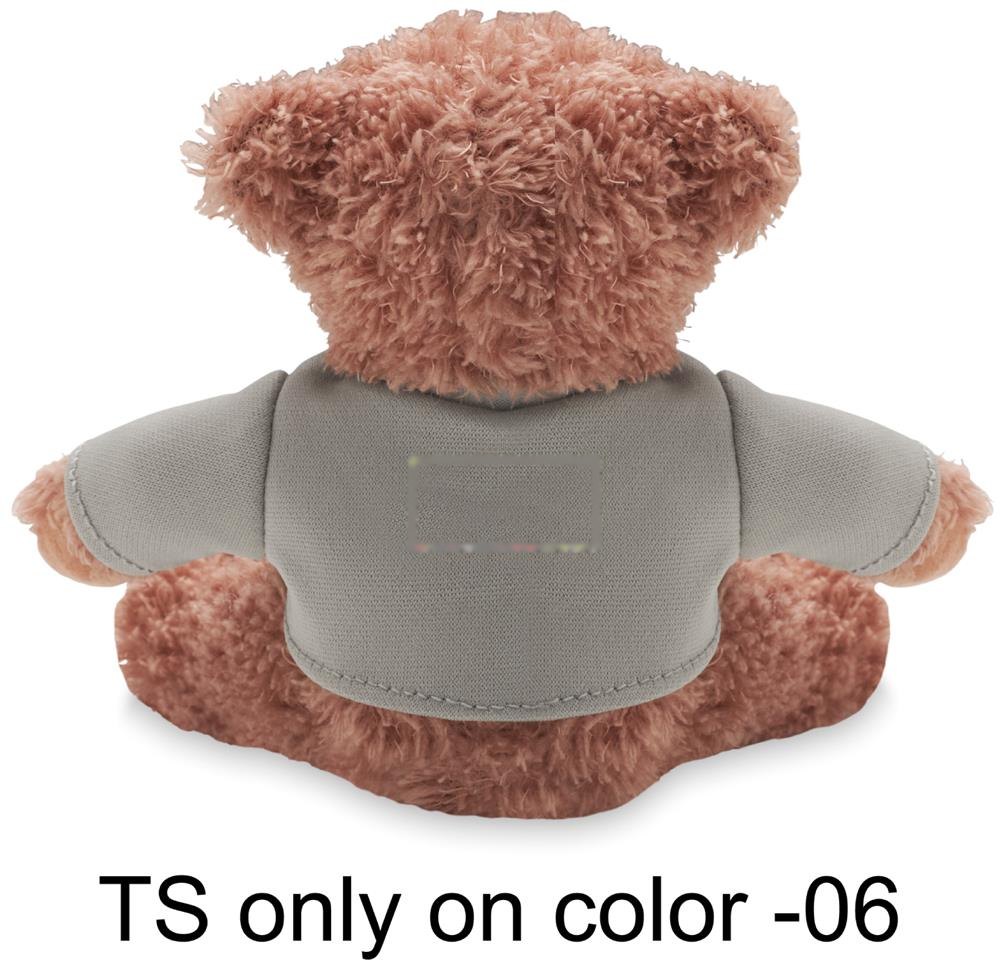 JOHNNY T - Teddybeer met T-shirt — drukvlak achterzijde
