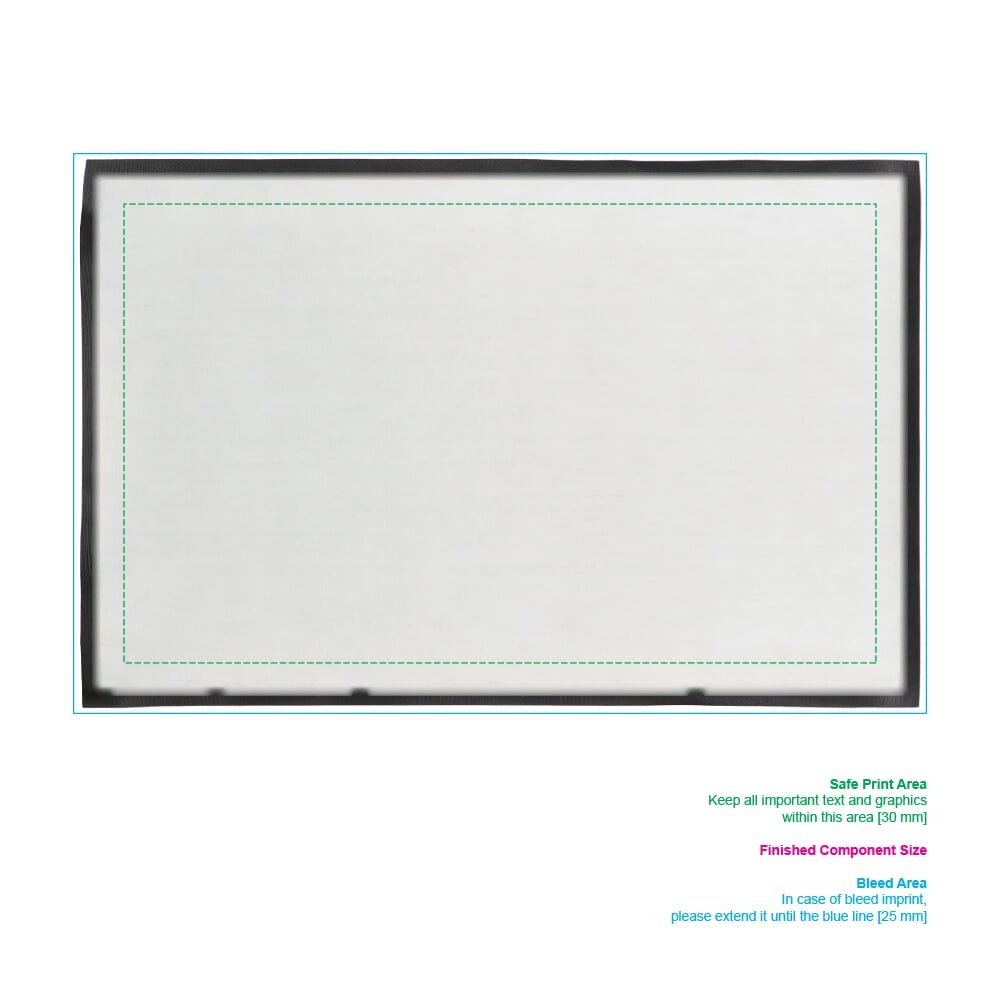 Deurmat sublimatie 60 x 90 cm — drukvlak gehele voorzijde