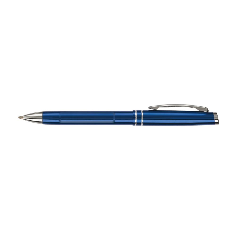 Schrijfset two stripes metaal — drukvlak ballpen 90 graden van de clip