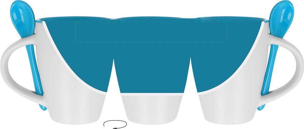 DUAL - Mok met bijpassende lepel — drukvlak binnenzijde