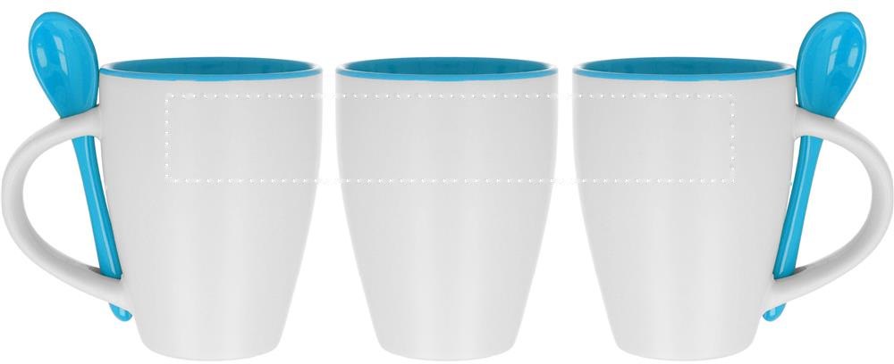 DUAL - Mok met bijpassende lepel — drukvlak mok