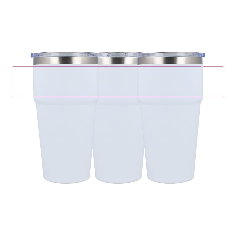T-ceramic soft touch auto mok 500ml — drukvlak rondom
