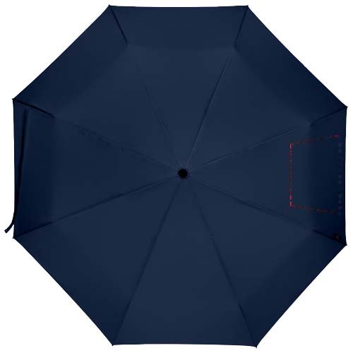 Dane 21 inch RPET opvouwbare paraplu — drukvlak 3de paneel