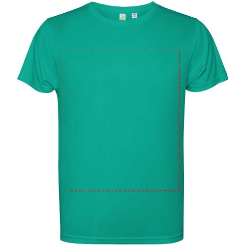 Estoril 125 g/m² T-shirt met korte mouwen voor kinderen — drukvlak impact volledige voorzijde