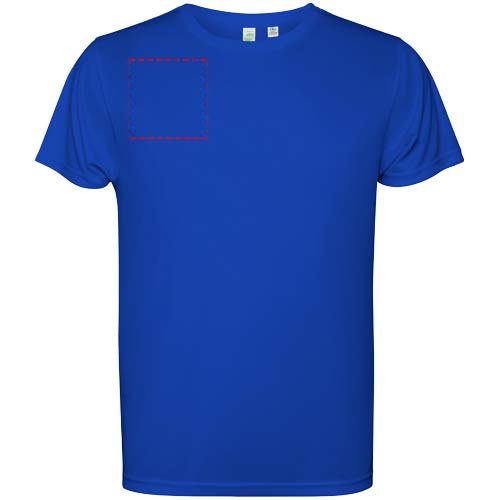 Estoril 125 g/m² T-shirt met korte mouwen voor kinderen — drukvlak rechter borst