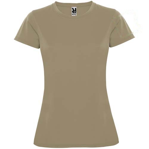 Montecarlo 150 g/m² sportshirt met korte mouwen voor dames — drukvlak linker bicep