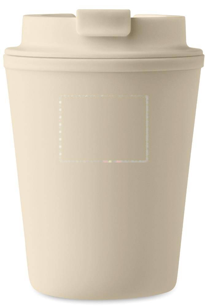 TRIDUS - PP beker 300 ml — drukvlak voorzijde boven
