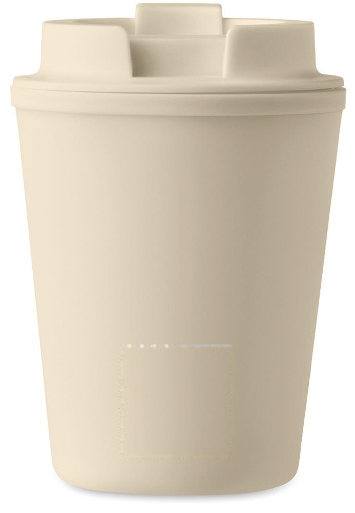 TRIDUS - PP beker 300 ml — drukvlak achterzijde onder