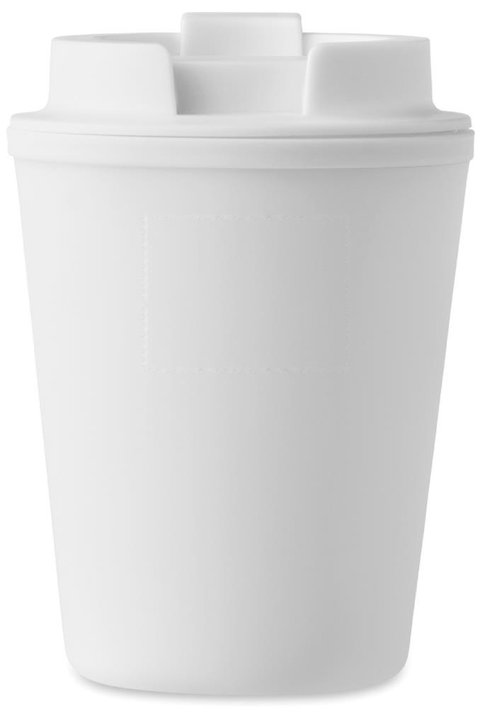 TRIDUS - PP beker 300 ml — drukvlak achterzijde boven