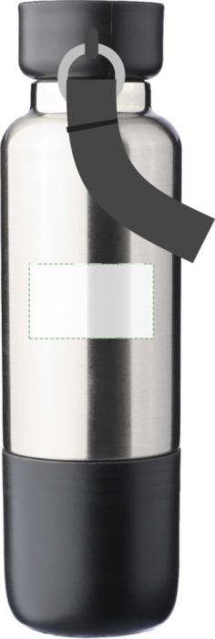 Roestvrijstalen dubbelwandige drinkfles (500 ml) Zev — drukvlak achterzijde