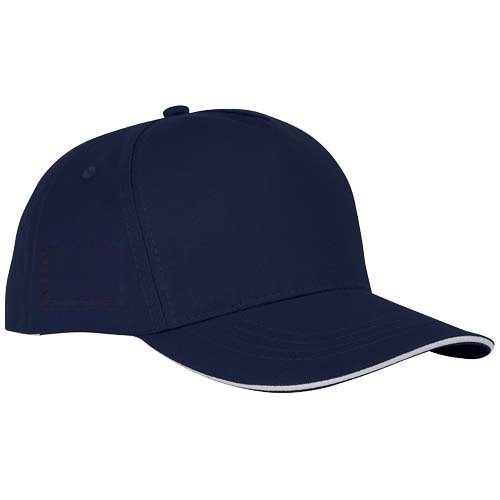 Ceto 175 g/m² 5 panel sandwich cap — drukvlak rechterzijde
