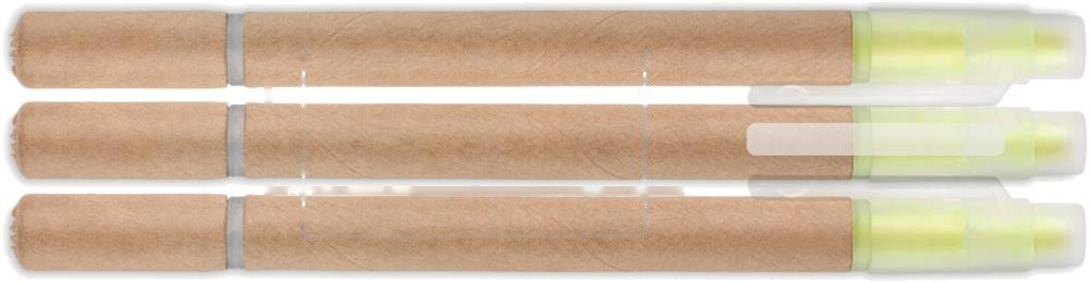 DUO PAPER - 2-in-1 kartonnen balpen — drukvlak drukvlak 1