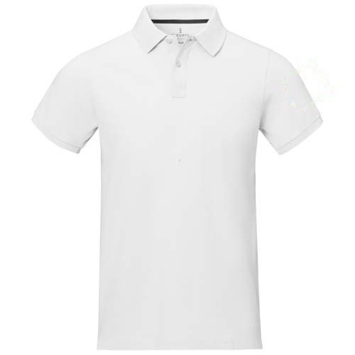 Calgary 200 g/m² herenpolo met korte mouwen — drukvlak linker bicep