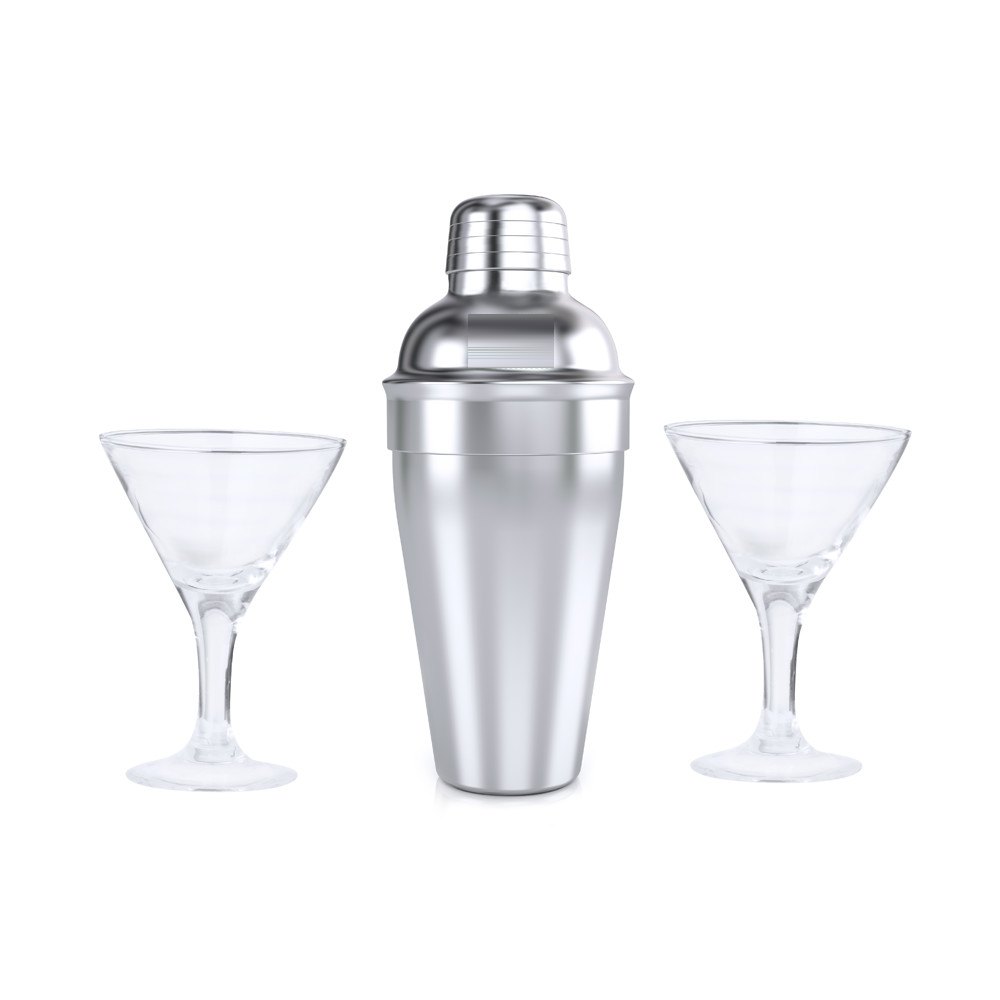 Cocktail Set Cefiro — drukvlak bovenkant van de shaker