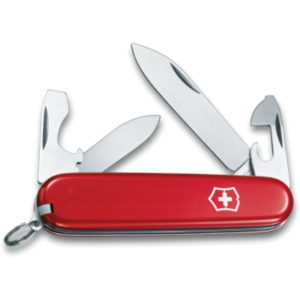 VICTORINOX Pocket Knife Swiss Army Recruit 10 functies — drukvlak artikel voorzijde