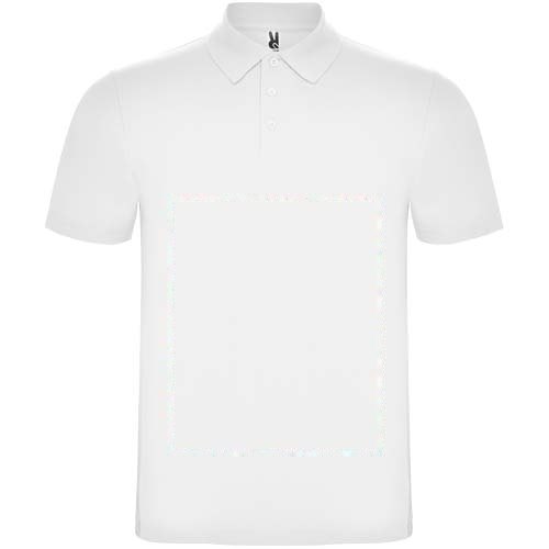 Austral 180 g/m² unisex polo met korte mouwen — drukvlak impact volledige voorzijde