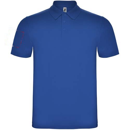Austral 180 g/m² unisex polo met korte mouwen — drukvlak rechter bicep