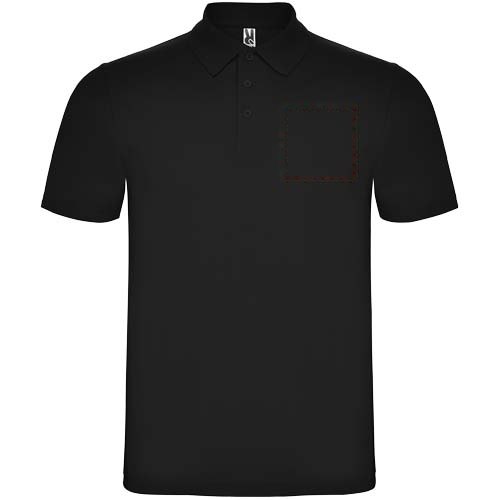 Austral 180 g/m² unisex polo met korte mouwen — drukvlak linker borst