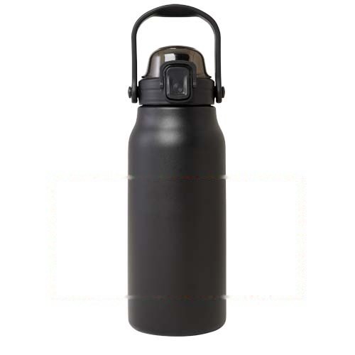 Giganto 1600 ml vacuüm geïsoleerde fles van RCS-gecertificeerd gerecycled roestvrij staal en koper — drukvlak rondom