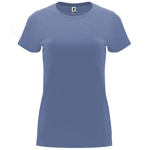 Capri 170 g/m² damesshirt met korte mouwen — drukvlak rechter bicep