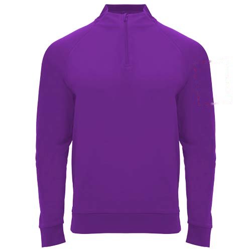 Epiro 200 g/m² unisex sweatshirt met lange mouwen en kwartrits — drukvlak linker bicep