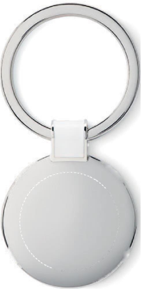 ROUNDY - Metalen sleutelhanger — drukvlak voorzijde