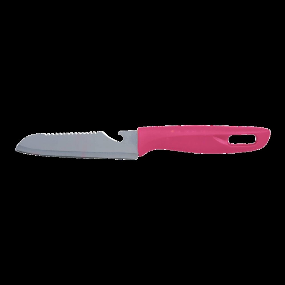 SUNNY - Snijplank en roestvrijstalen mes — drukvlak gecentreerd op de handvat van de knife