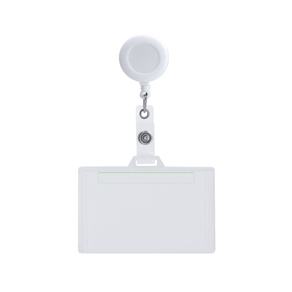 Badge Lanyard Blaires — drukvlak bovenzijde van de houder