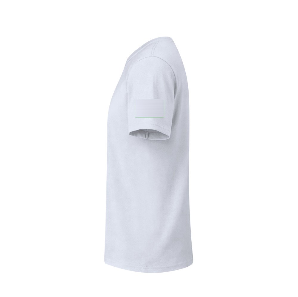 Wit T-Shirt Volwassene Seiyo — drukvlak linkermouw