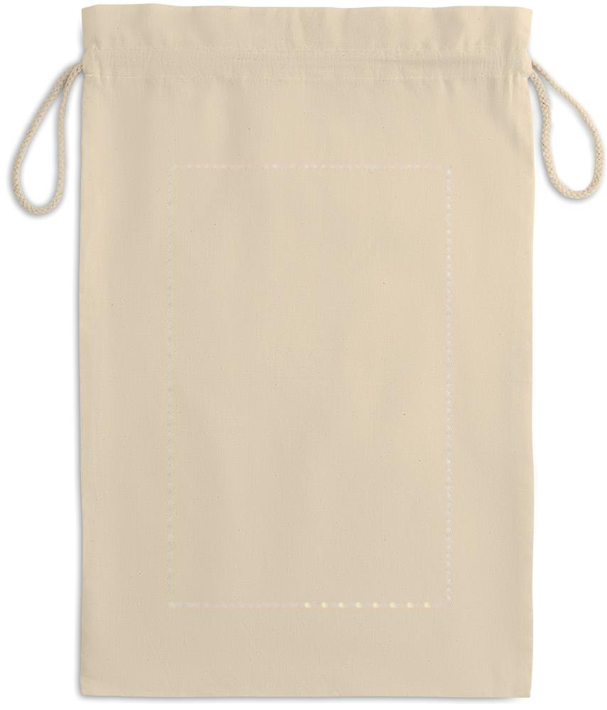 TASKE LARGE - Katoenen geschenkzak large — drukvlak achterzijde