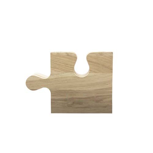 SCX.design K05 eiken puzzelsnijplank — drukvlak voorzijde
