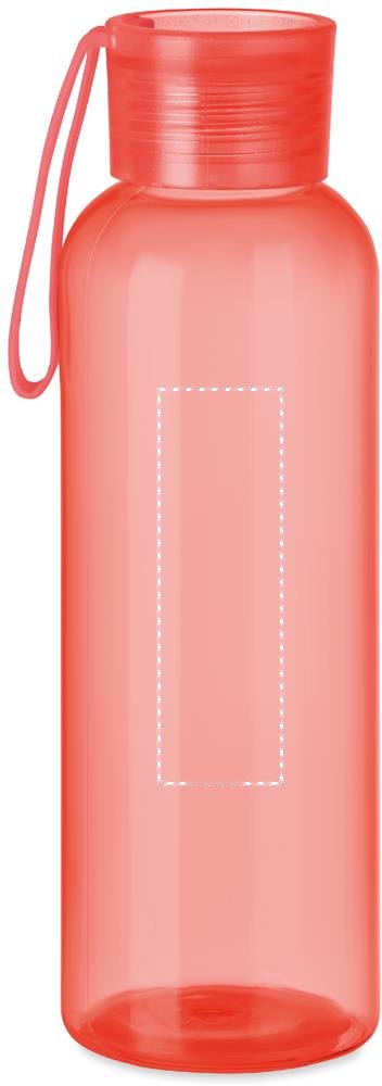 INDI - Tritan fles 500ml — drukvlak achterzijde