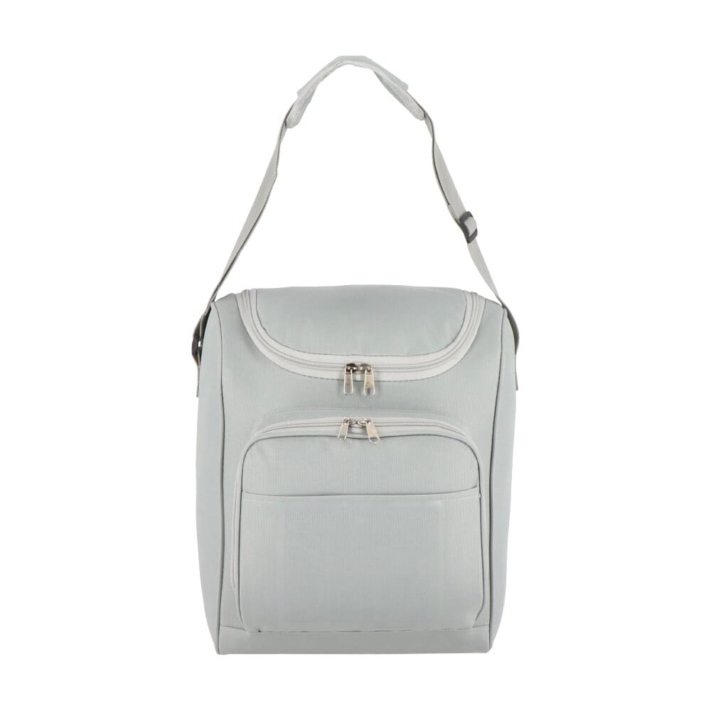 R-PET 600D koeltas, 26 x 19 x 34 cm, 13L — drukvlak voorzijde