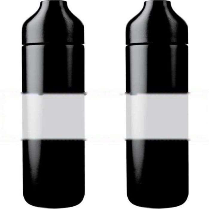 Cadeauset | Drinkfles, notitieboek en balpen — drukvlak rondom