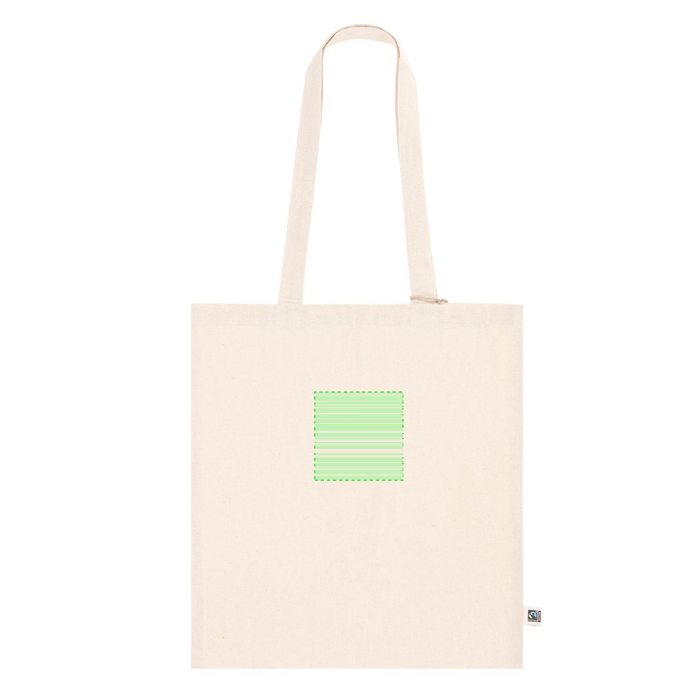Tas Ginter Fairtrade — drukvlak voorkant klein