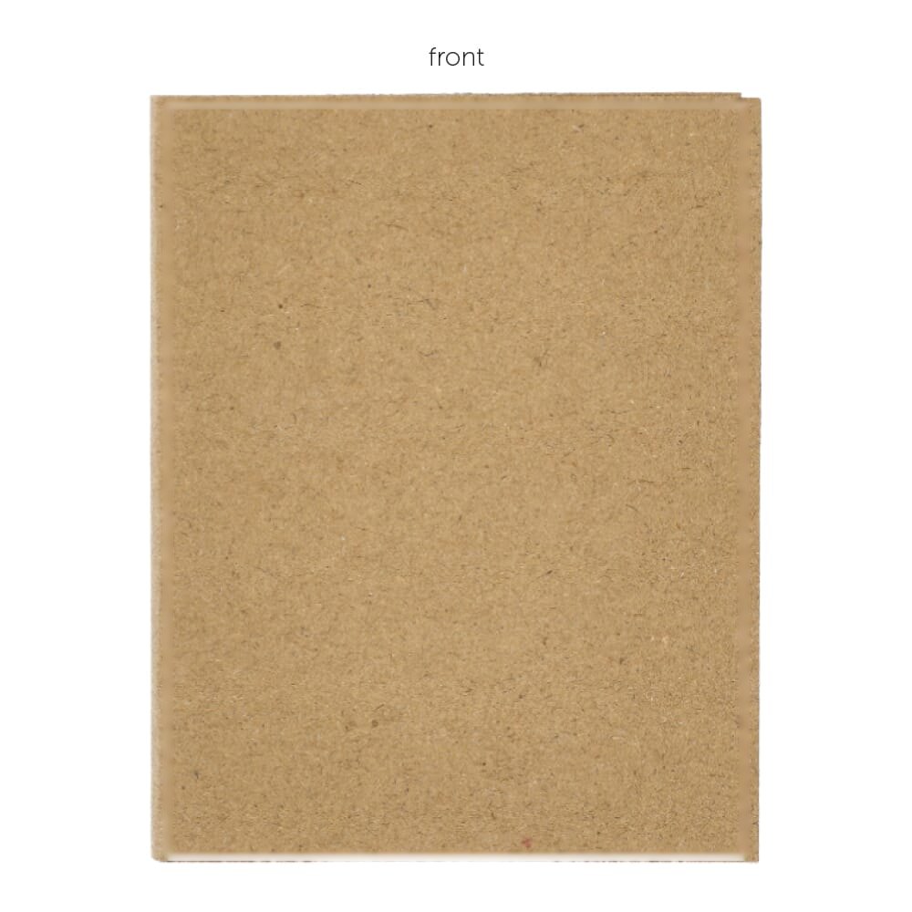 Sticky notes kraftpapier 3 — drukvlak voorkant