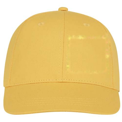 Ares 175 g/m² 6 panel cap — drukvlak voorzijde links